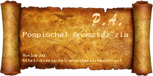 Pospischel Anasztázia névjegykártya